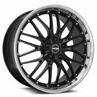 MRR GT1 18x8.5 35 5x120mm 72.6mm Black Machined Lip
