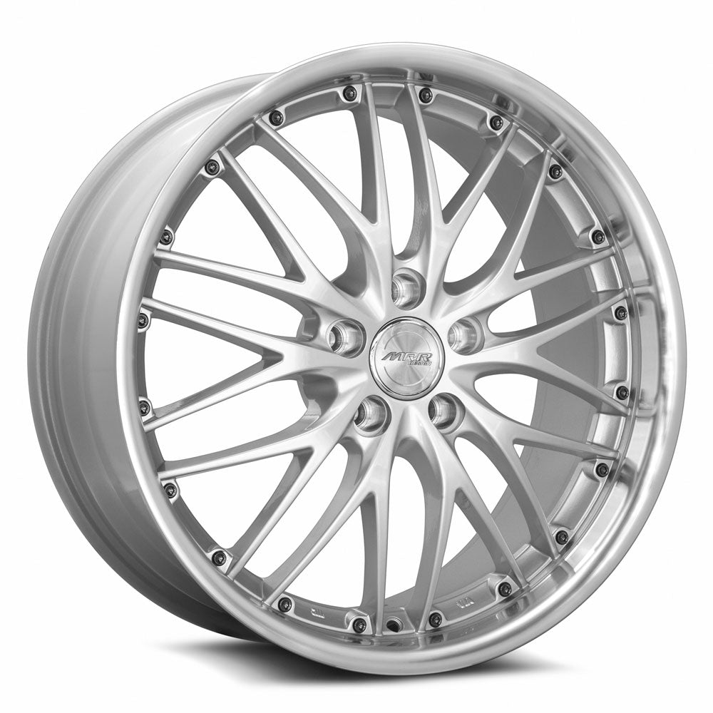 MRR GT1 18x8.5 35 5x108mm 73.1mm Hyper Silver Machined Lip