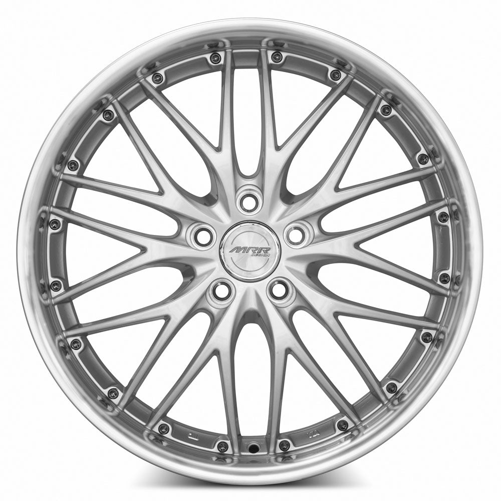 MRR GT1 18x8.5 35 5x108mm 73.1mm Hyper Silver Machined Lip