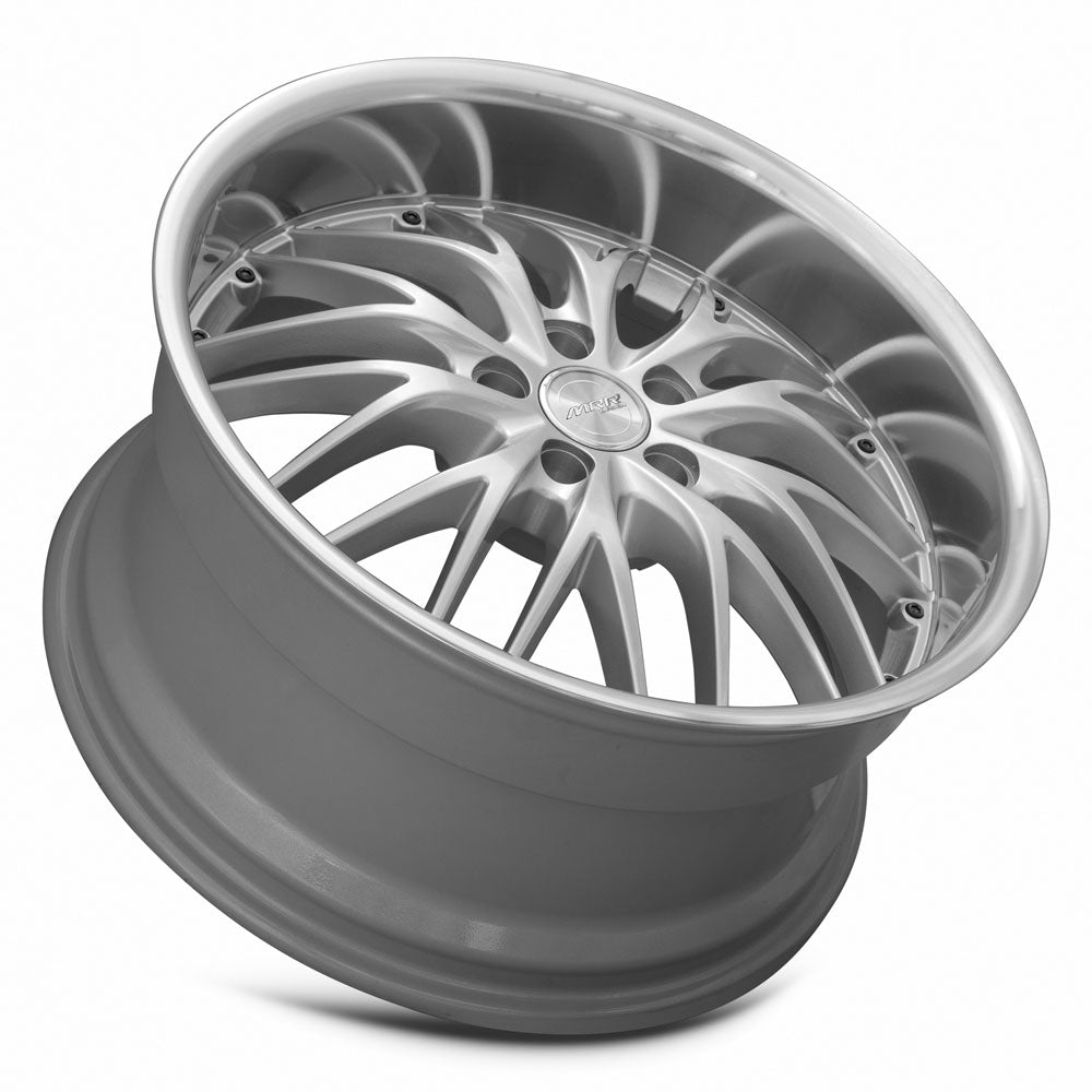 MRR GT1 20x10 20 5x114.3mm 73.1mm Hyper Silver Machined Lip