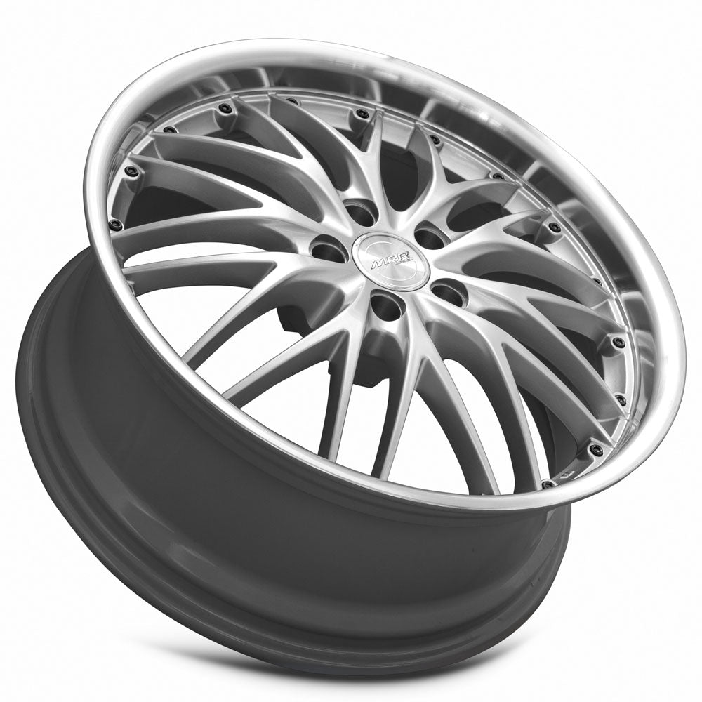 MRR GT1 20x8.5 20 5x120mm 72.6mm Hyper Silver Machined Lip