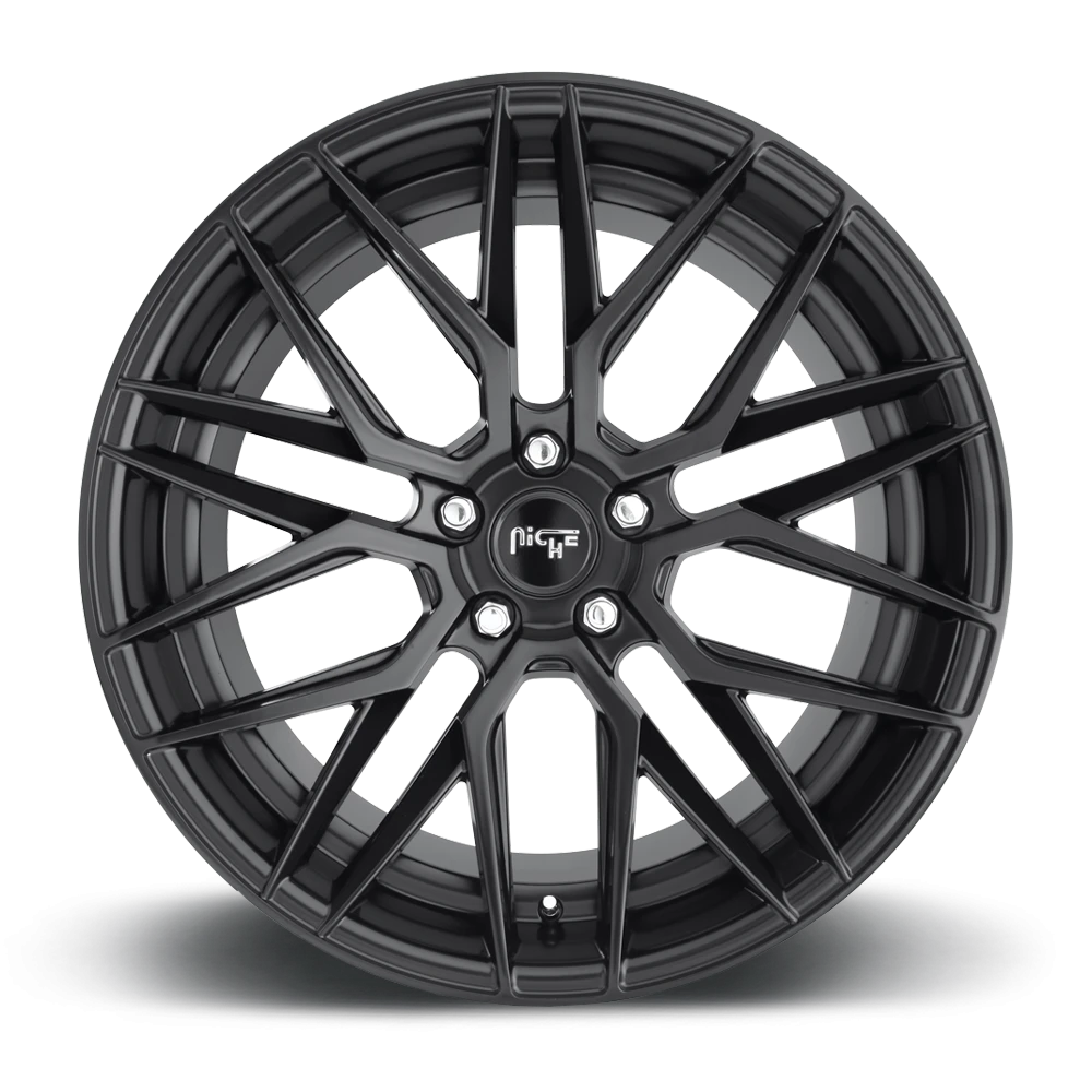 Niche Gamma 20x9" 5x115mm 71.7mm CB +38mm Matte Black
