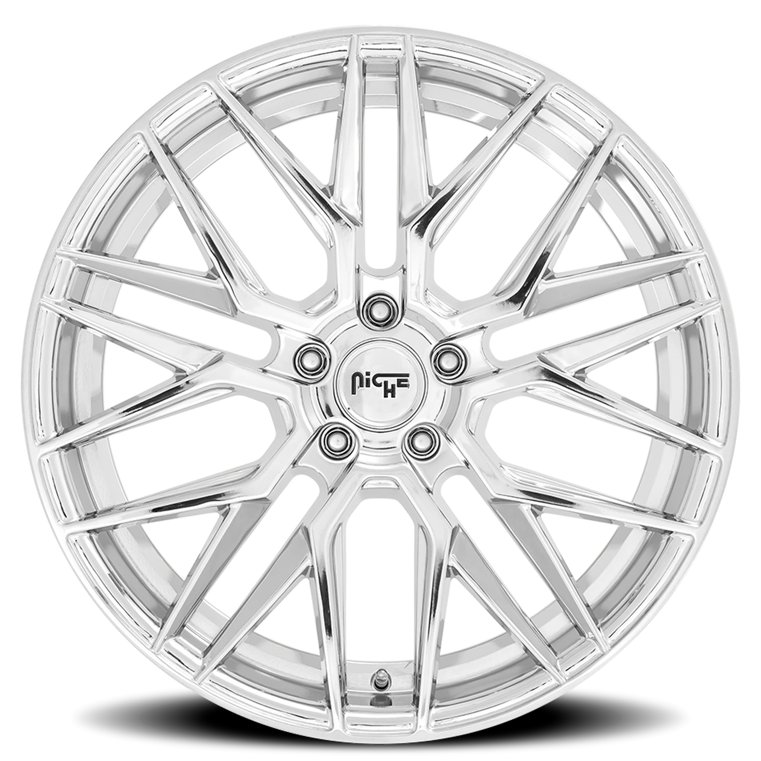Niche Gamma 22x9" 5x115mm 71.6mm CB +15mm Chrome