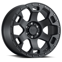 Black Rhino Gauntlet 18x9" 5x139.7mm 78.1mm CB +2mm Semi Gloss Black Gunmetal Bolts