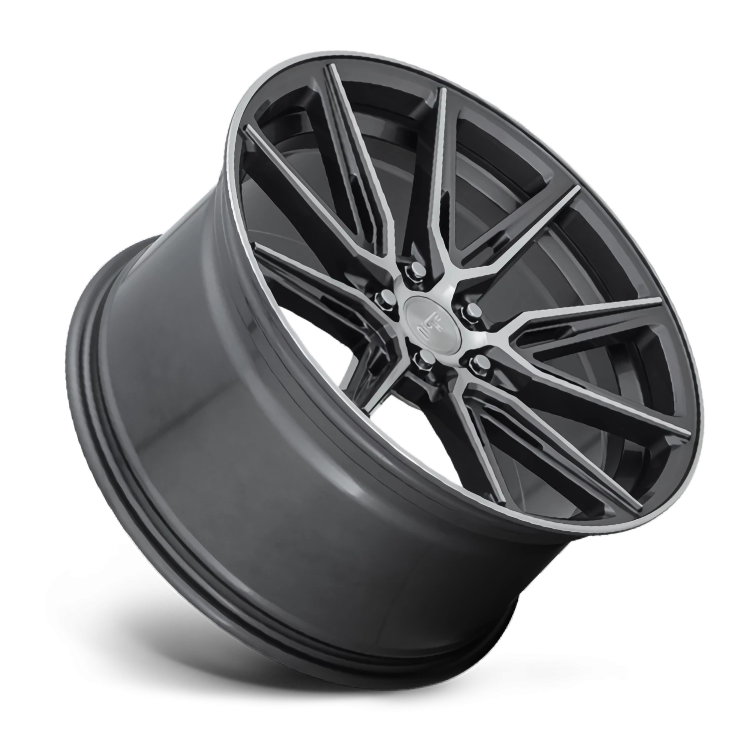 Niche Gemello 20x9" 5x114.3mm 72.6mm CB +35mm Gloss Anthracite Machined