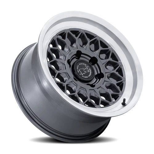 Black Rhino Graz 17x8.5" 6x139.7mm 106.1mm CB 0mm Gloss Gunmetal Machined Lip