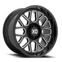 XD Series Grenade 2 20x12" 5x127mm 71.5mm CB -44mm Gloss Black Milled