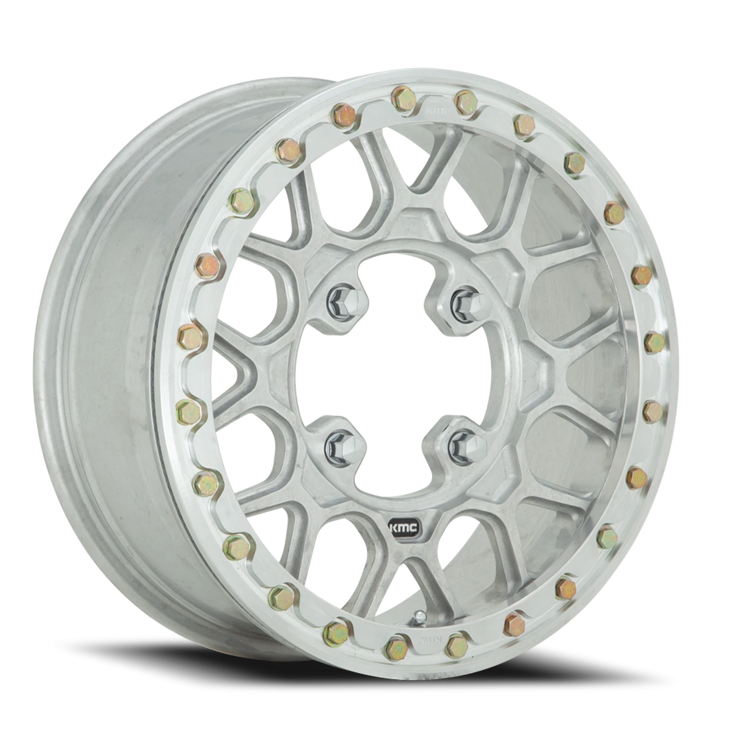 KMC Grenade Beadlock Forged UTV KS435 15x6 +38 4x137mm 99.1mm Machined Raw Machined