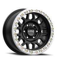 KMC Grenade Desert Beadlock 20x9" 5x127mm 71.5mm CB -12mm Satin Black