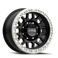 KMC Grenade Desert Beadlock 17x8.5" 8x165.1mm 125.5mm CB 0mm Satin Black