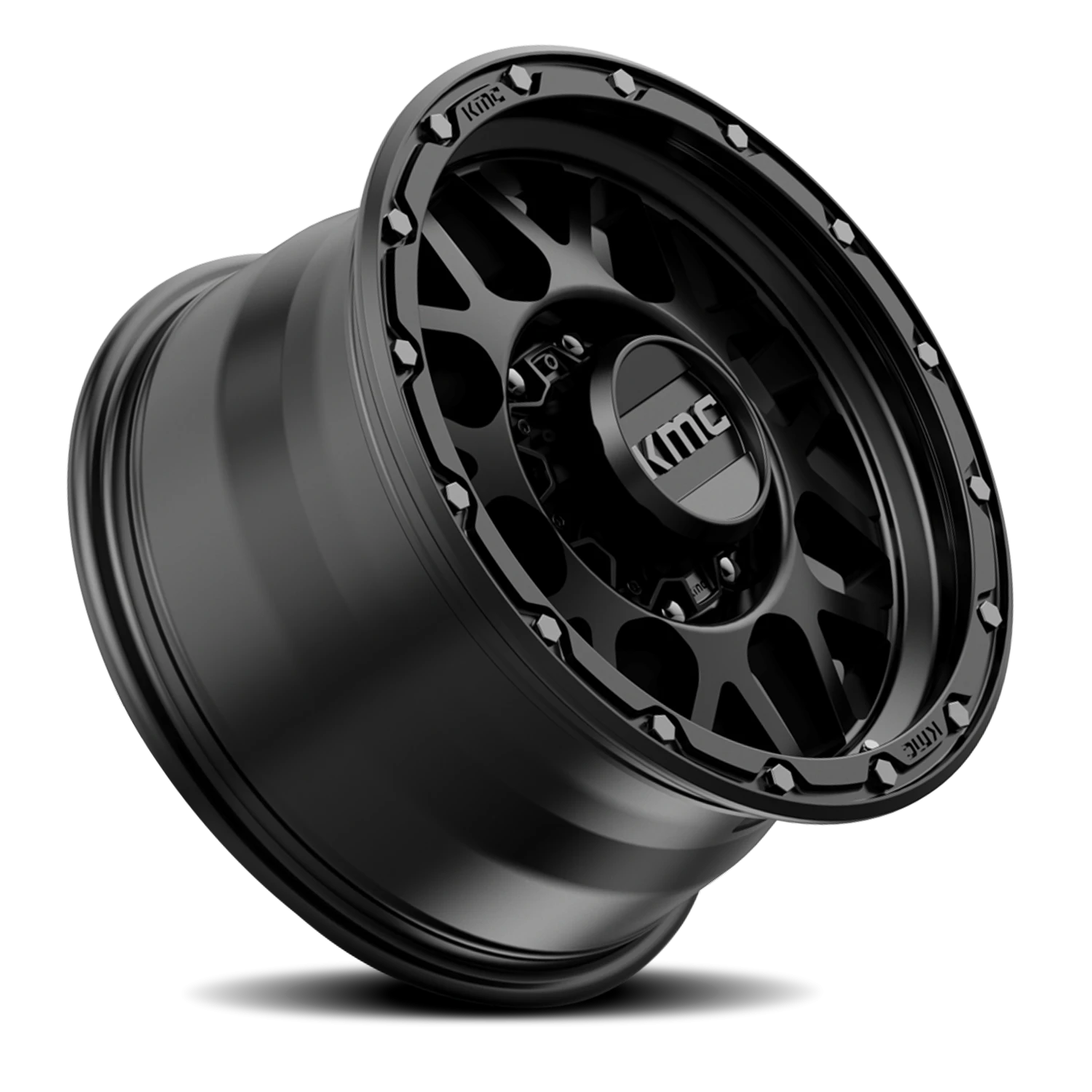 KMC Grenade Off-Road 17x8.5" 8x165.1mm 125.5mm CB 0mm Matte Black