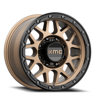KMC Grenade Off-Road 18x8.5" 8x165.1mm 125.5mm CB 0mm Matte Bronze Matte Black Lip