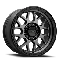 KMC Grenade Off-Road 18x8.5" 6x139.7mm 106.1mm CB +35mm Matte Gray Matte Black Lip