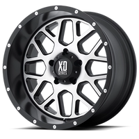 XD Series Grenade 20x9" 6x135mm 87.1mm CB 0mm Satin Black Machined Face
