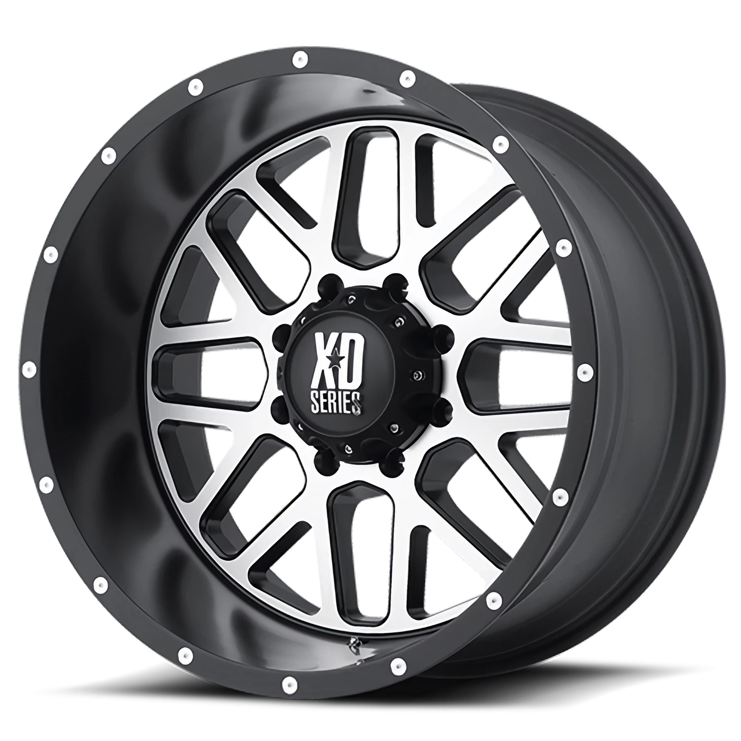 XD Series Grenade 18x9" 8x180mm 124.2mm CB +18mm Satin Black Machined Face
