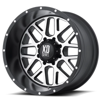 XD Series Grenade 20x10" 8x165.1mm 125.1mm CB -24mm Satin Black Machined Face