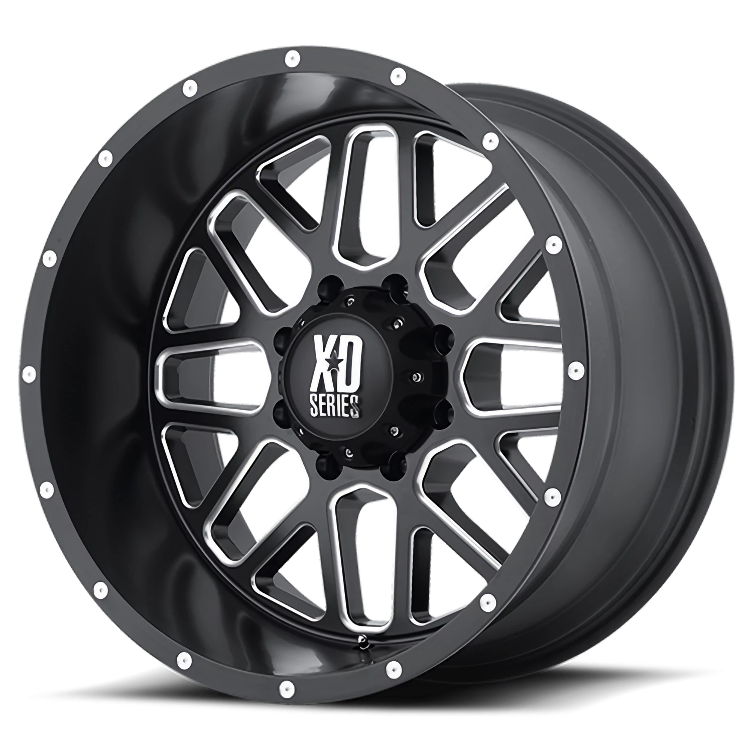 XD Series Grenade 20x9" 8x165.1mm 125.1mm CB 0mm Satin Black Milled