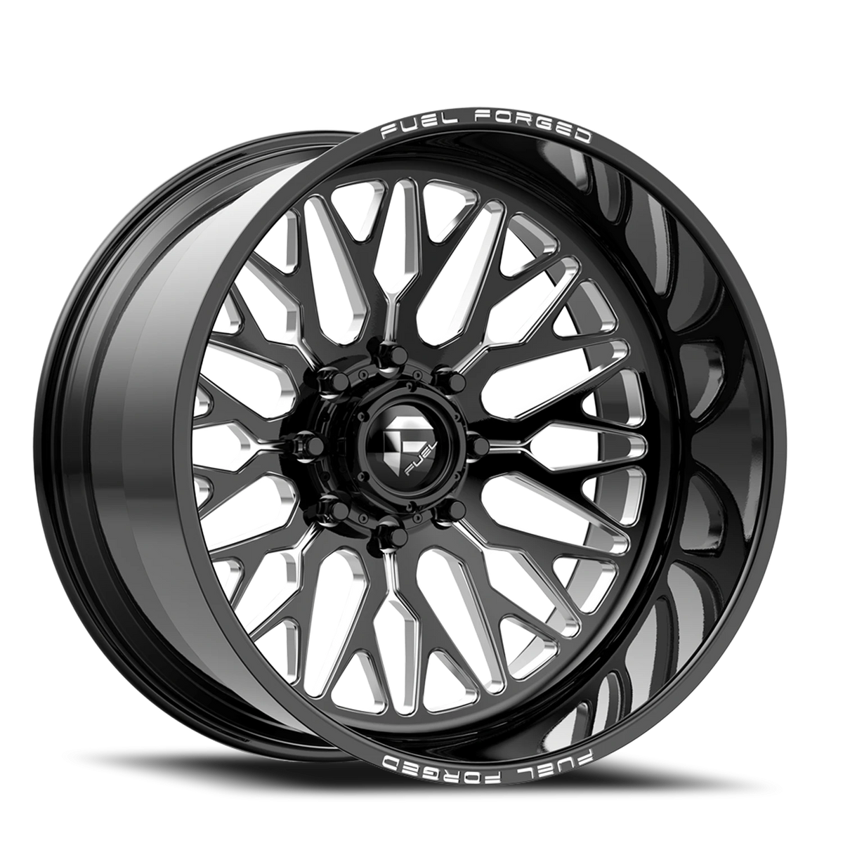 Fuel Grin FF109 24x11 +0 5x139.7mm 87mm Gloss Black Milled