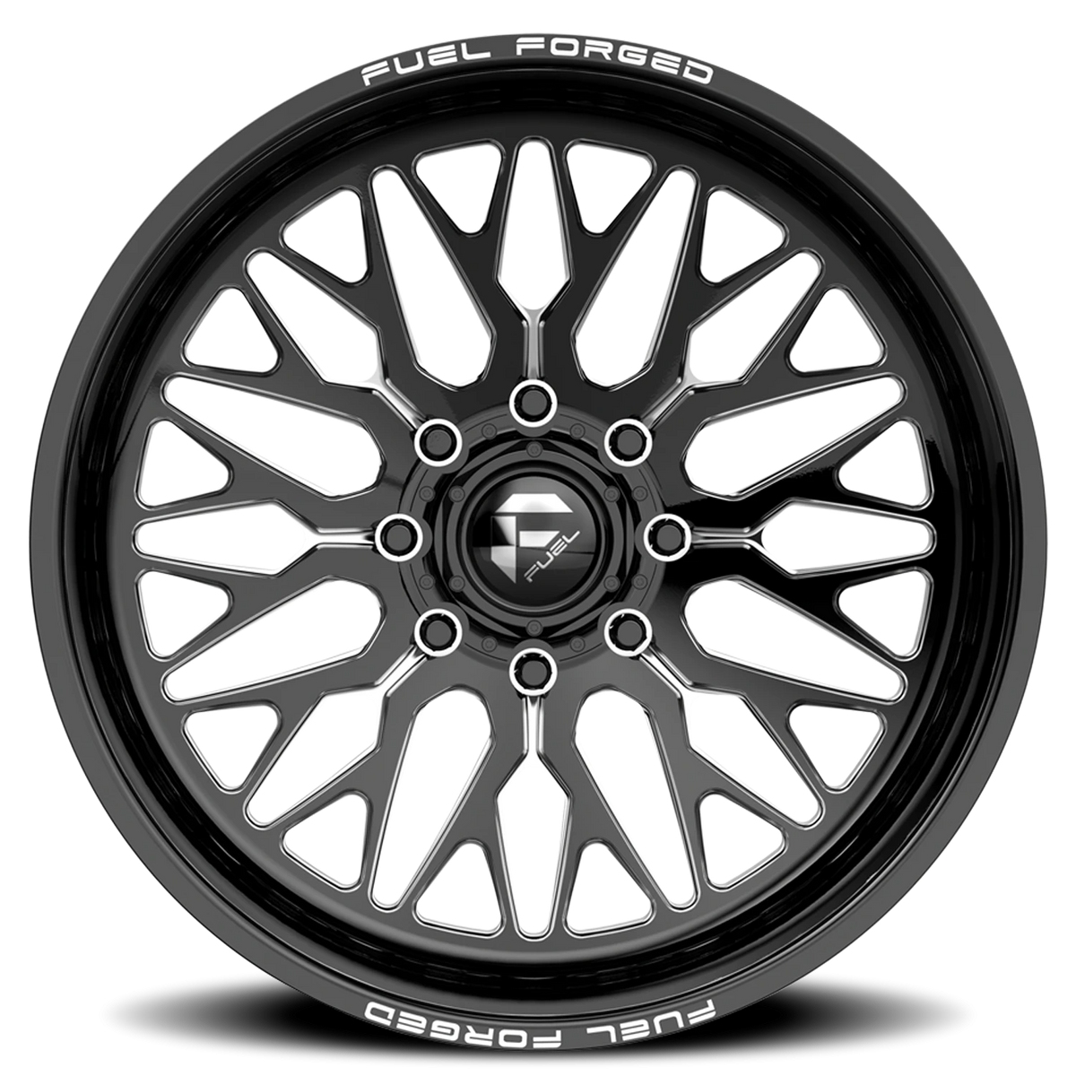 Fuel Grin FF109 20x12 -40 5x139.7mm 108mm Gloss Black Milled