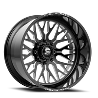 Fuel Grin FF109 20x12 -40 6x135mm 87mm Gloss Black Milled