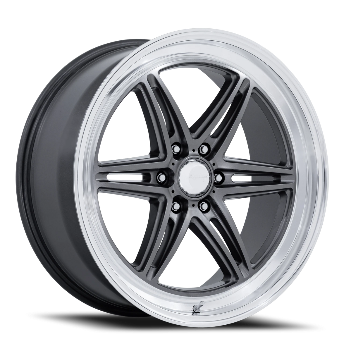 American Racing Groove 6 Drag 17x10 +35 6x139.7mm 78.1mm Anthracite Diamond Cut Lip