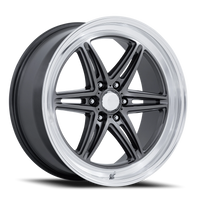 American Racing Groove 6 Drag 20x9.5 +25 6x135mm 87.1mm Anthracite Diamond Cut Lip