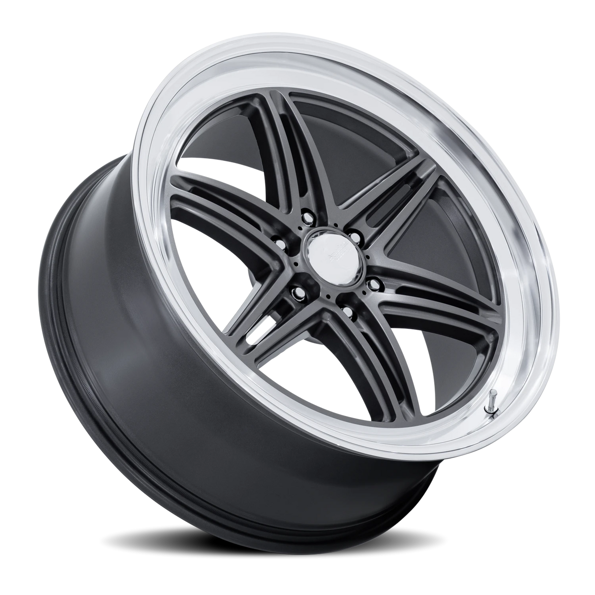 American Racing Groove 6 Drag 17x10 +38 6x135mm 87.1mm Anthracite Diamond Cut Lip
