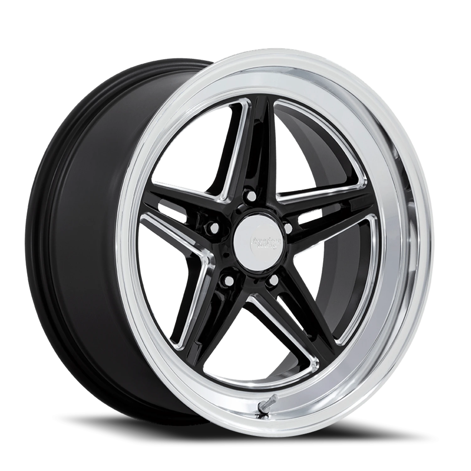 American Racing Groove VN514 BK 18x8 +0 5x127mm 78.1mm Gloss Black Diamond Cut Lip