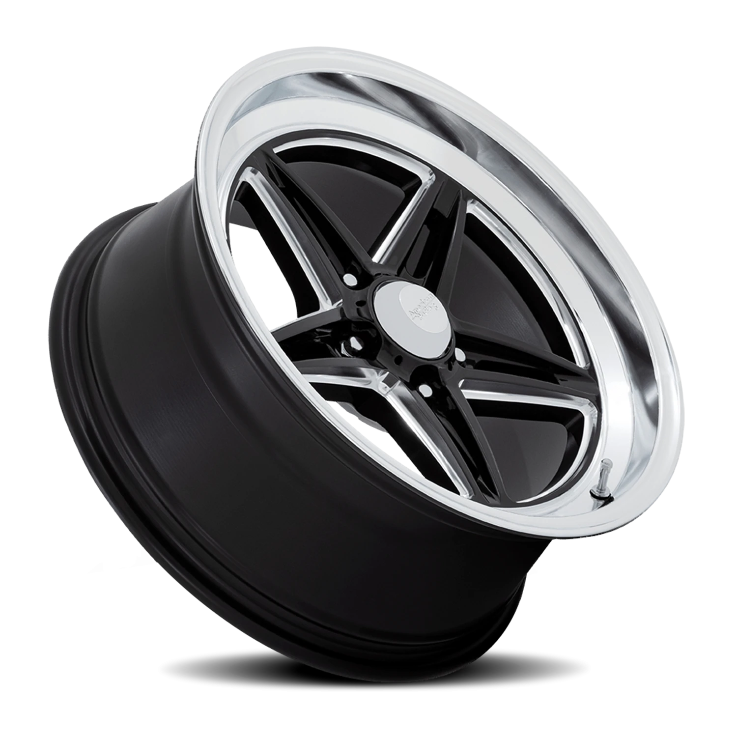 American Racing Groove VN514 BK 18x8 +0 5x127mm 78.1mm Gloss Black Diamond Cut Lip