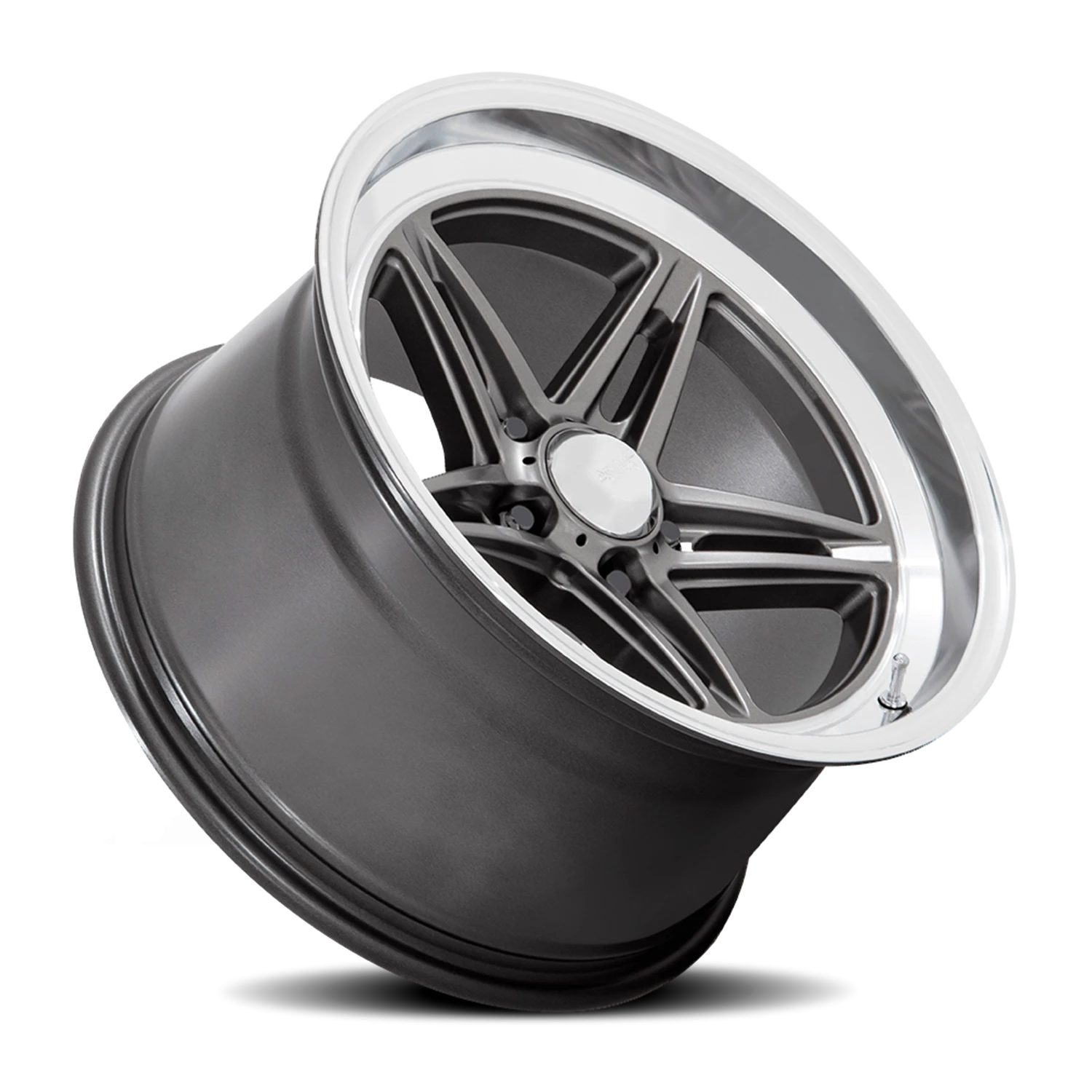 American Racing Groove 18x10" 5x120.65mm 72.56mm CB +12mm Anthracite Diamond Cut Lip