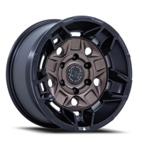 Black Rhino Guard 17x8.5" 6x139.7mm 106.1mm CB +25mm Burnt Bronze Matte Black Lip
