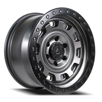 Arena Gunner 17x9" 6x139.7mm 106.1mm CB -12mm Satin Gunmetal Satin Black Lip