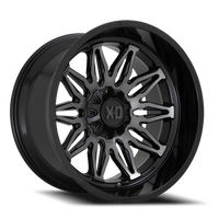 XD Series Gunner 22x12" 6x135mm 106.1mm CB -44mm Gloss Black Machined-Gray Tint