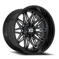 XD Series Gunner 22x12" 5x127mm 78.1mm CB -44mm Gloss Black Milled