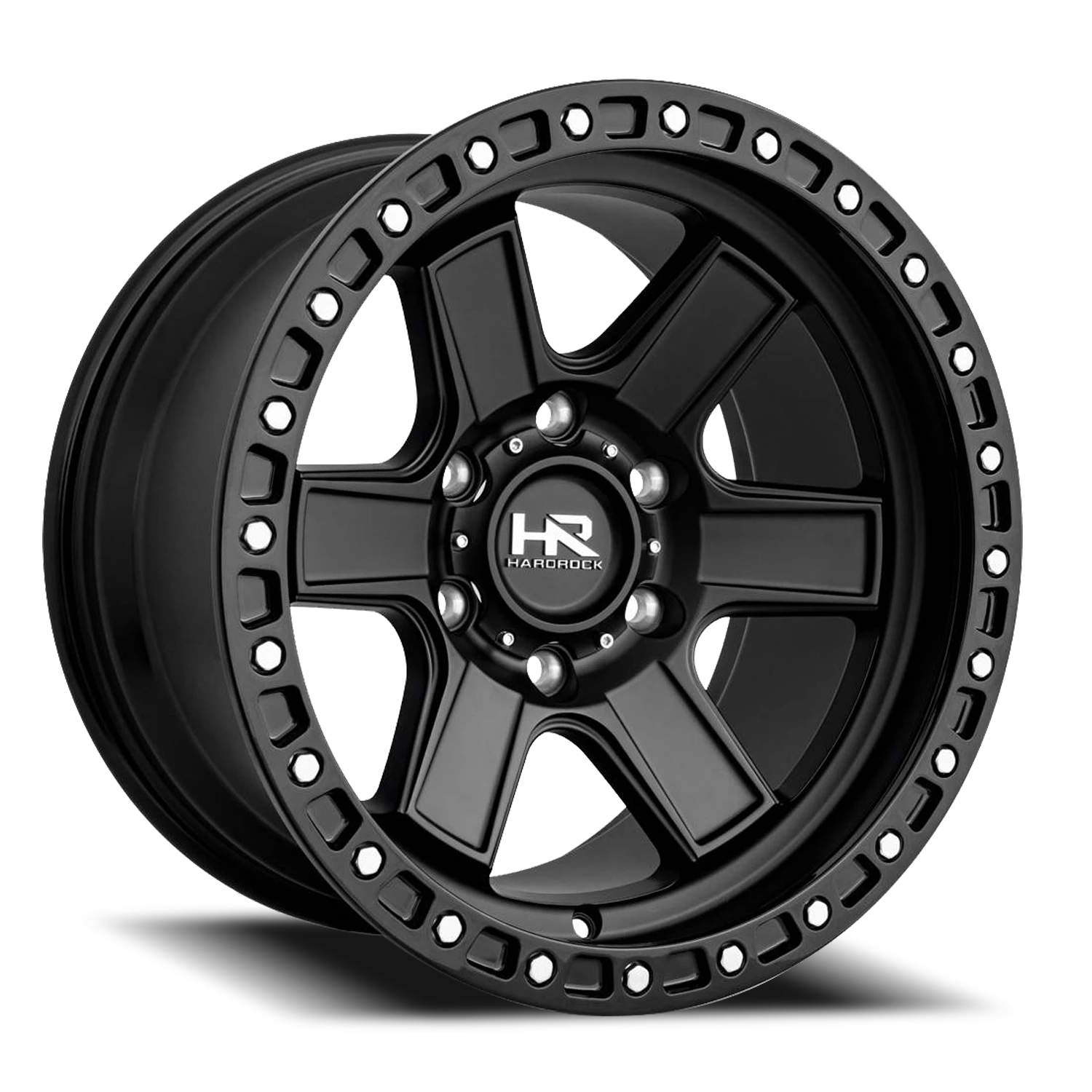 Hardrock Offroad H104 17x9" 5x127mm 78.1mm CB -12mm Matte Black Black Lip