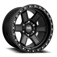 Hardrock Offroad H104 17x9" 6x139.7mm 108mm CB +1mm Matte Black Black Lip