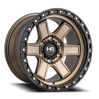 Hardrock Offroad H104 17x9" 6x135mm 87.1mm CB +1mm Matte Bronze Black Lip