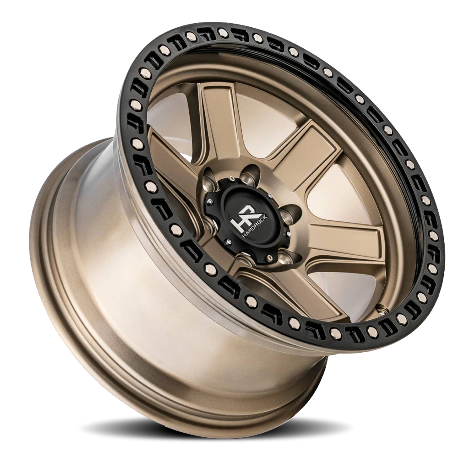 Hardrock Offroad H104 17x9" 6x135mm 87.1mm CB +1mm Matte Bronze Black Lip