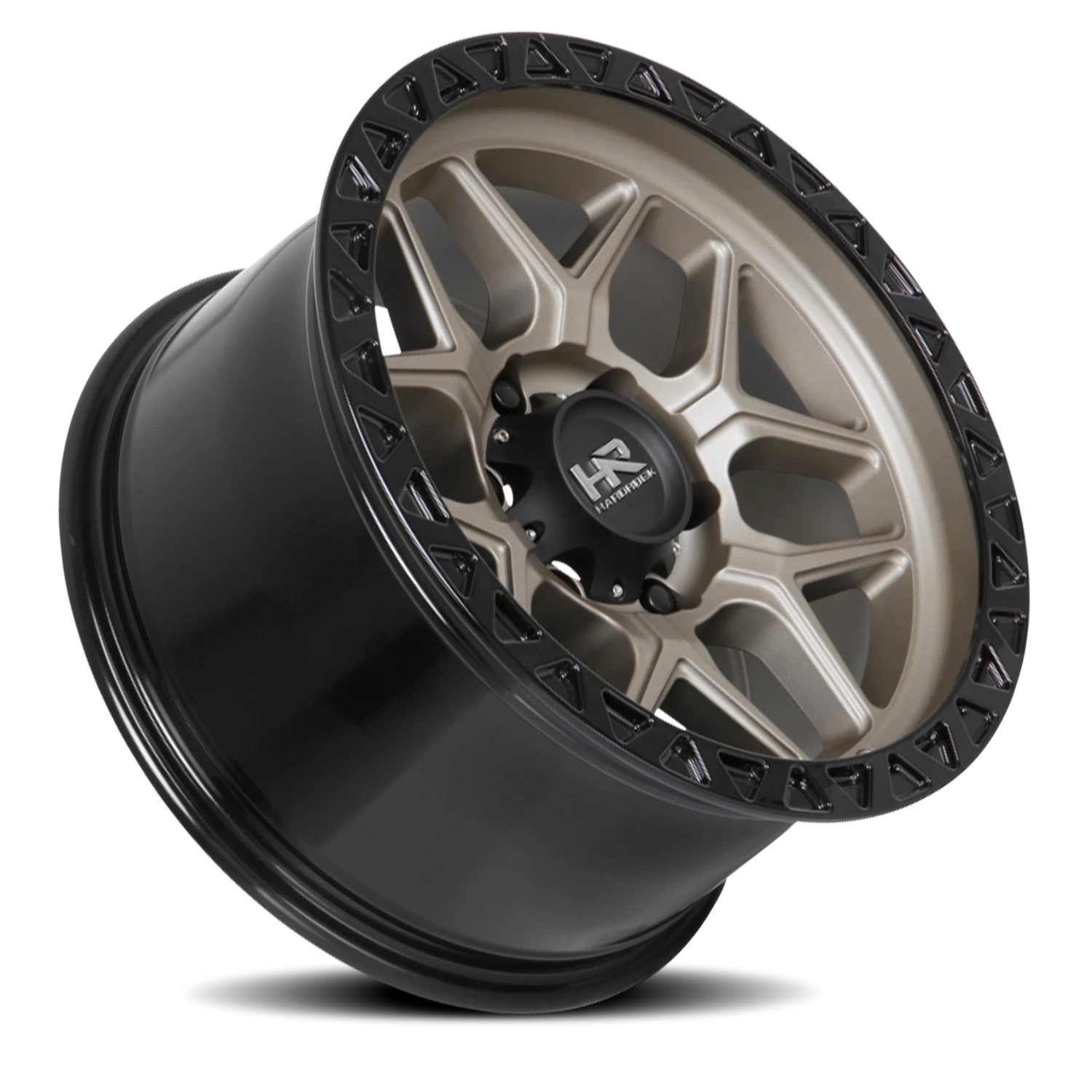 Hardrock Offroad H107 17x9" 6x135mm 135mm CB -12mm Matte Bronze Black Lip