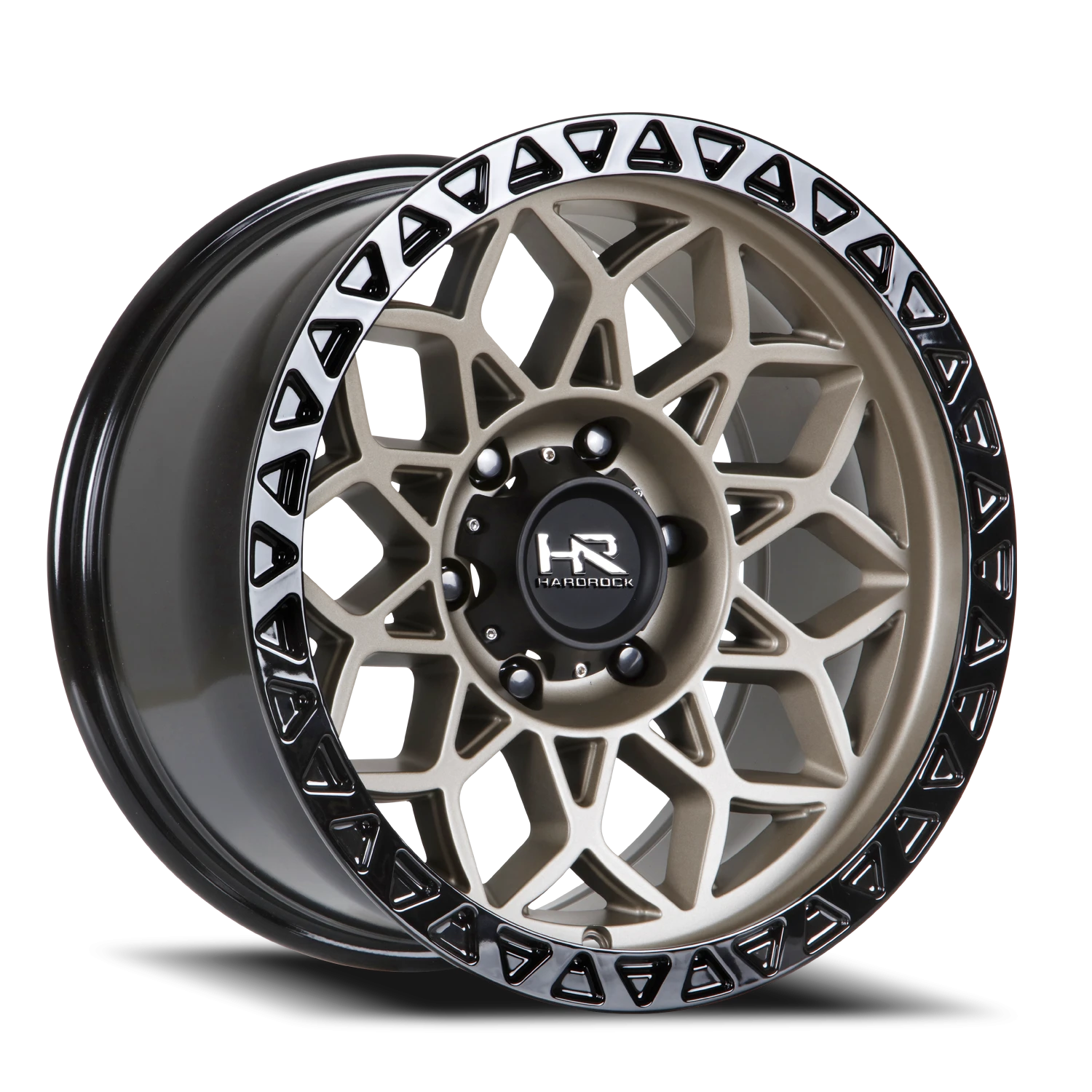 Hardrock Offroad H108 20x10" 6x135mm 135mm CB -19mm Matte Bronze Black Lip