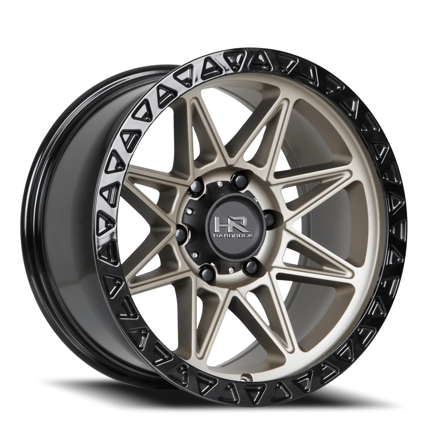 Hardrock Offroad H109 17x9" 5x127mm 127mm CB +1mm Matte Bronze Black Lip