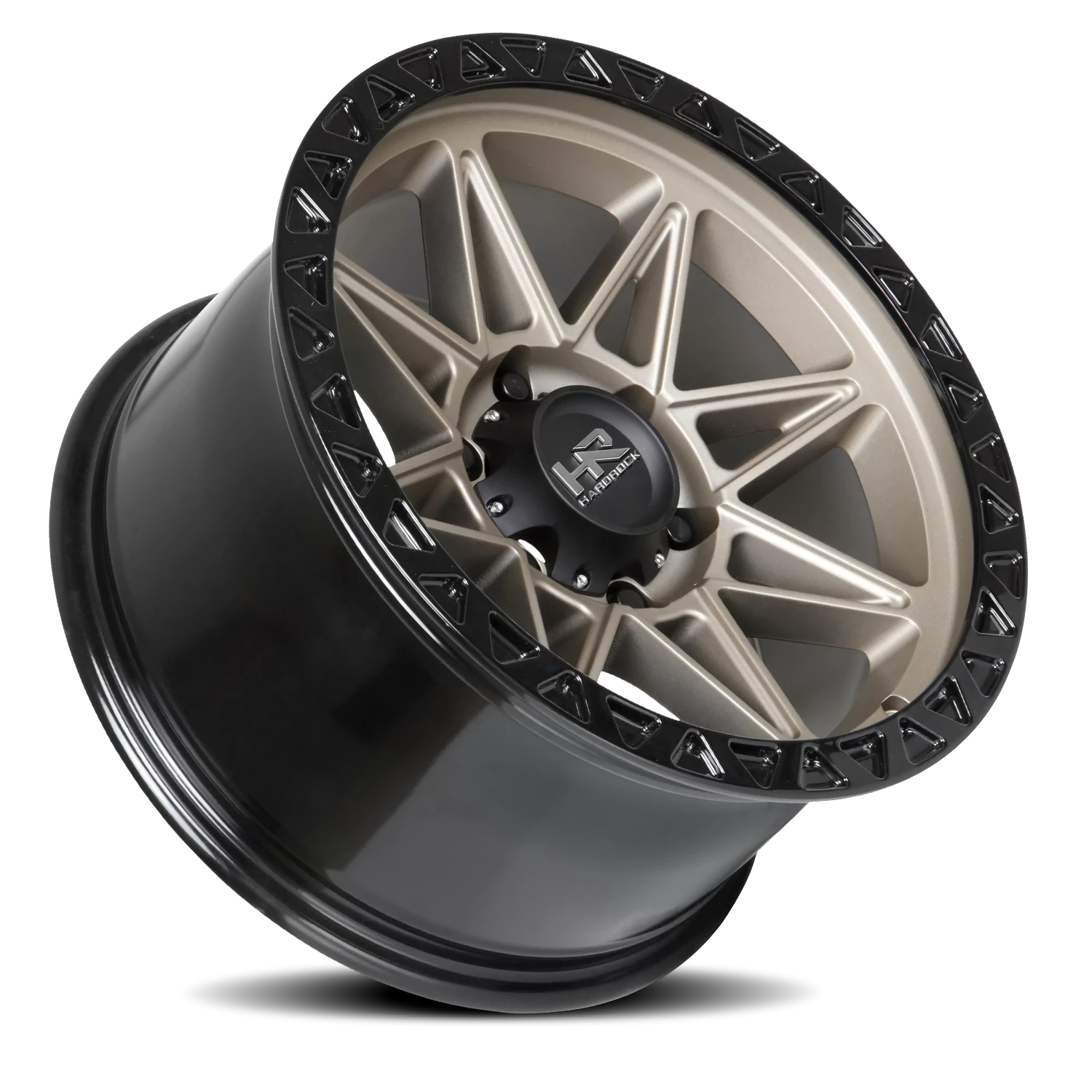 Hardrock Offroad H109 20x10" 5x150mm 150mm CB -19mm Matte Bronze Black Lip