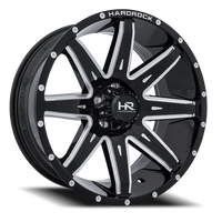 Hardrock Offroad Painkiller Xposed H502 26x14" 5x127mm 78.1mm CB -76mm Gloss Black Milled