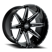 Hardrock Offroad Painkiller Xposed H502 22x12" 8x170mm 125.2mm CB -44mm Gloss Black Milled