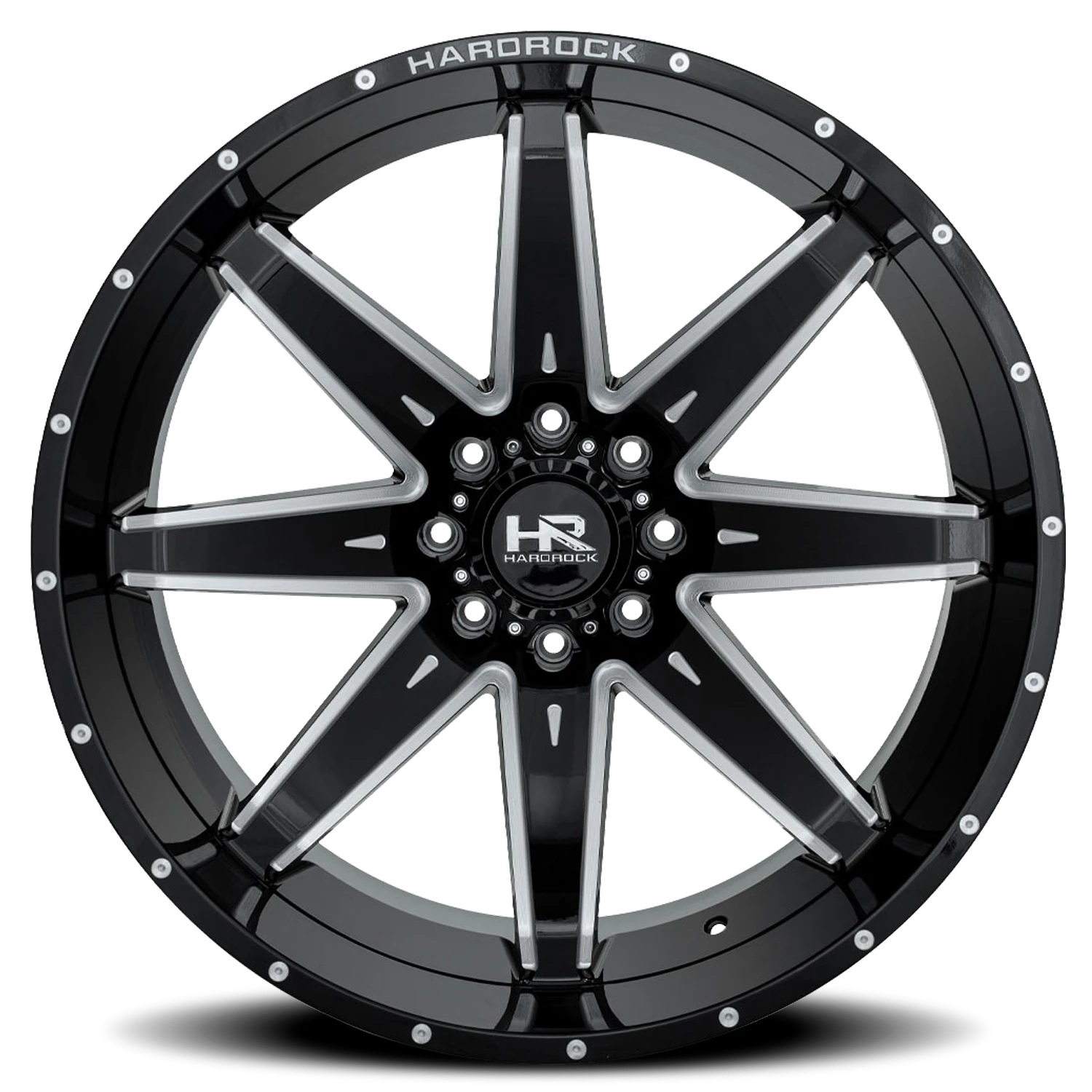 Hardrock Offroad Painkiller Xposed H502 26x14" 8x165.1mm 125.2mm CB -76mm Gloss Black Milled