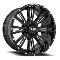 Hardrock Offroad Spine Xposed H503 20x10" 5x150mm 110.3mm CB -19mm Gloss Black Milled