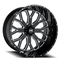 Hardrock Offroad Slammer Xposed H504 20x9" 8x170mm 125.2mm CB 0mm Gloss Black Milled