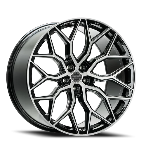 Vossen HF2 24x10" 5x130mm 84.1mm CB +15mm Gloss Black Machined