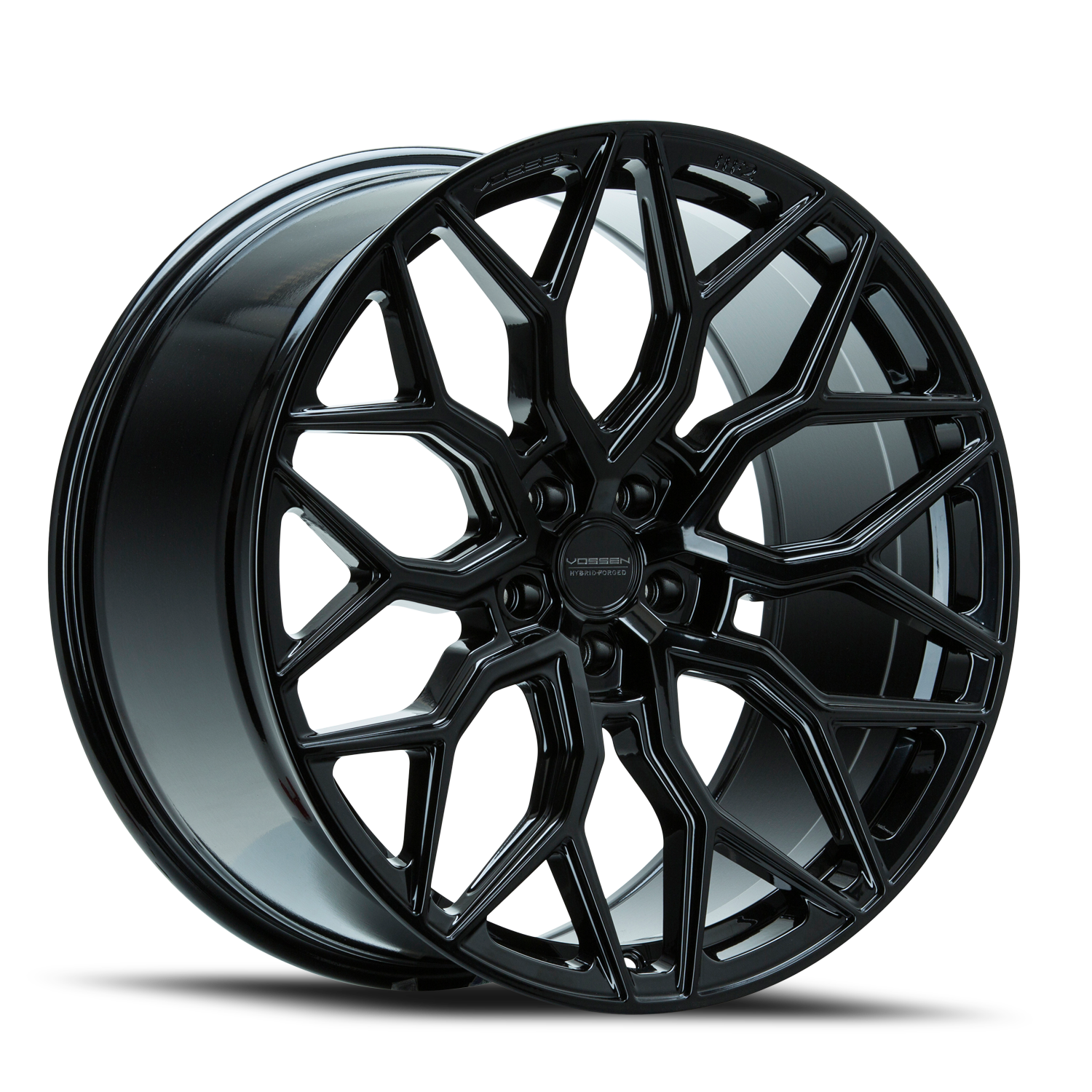 Vossen Wheels HF2 GB 20x10.5 +42 5x120mm 75.56mm Gloss Black - Wheel Warehouse