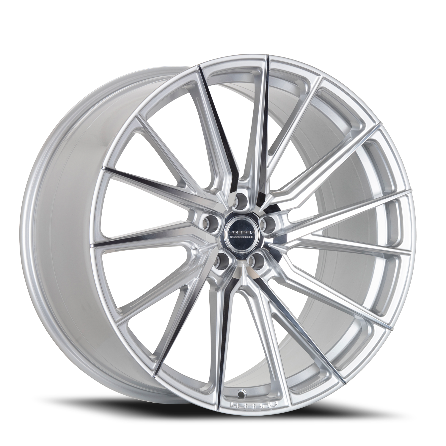 Vossen Wheels HF4T SP 22x10.5 +42 5x112mm 66.5mm Silver Polished - Wheel Warehouse